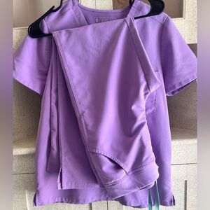 Figs Lavender/Light Purple Scrub Set